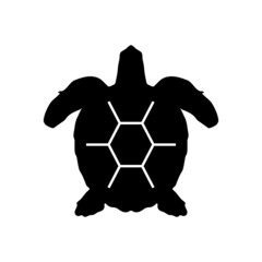 black icon turtle white background