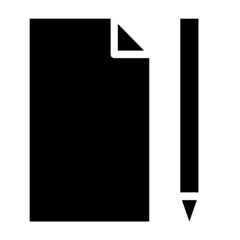 document and pencil icon