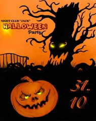 Halloween event poster