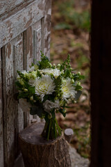 Obraz na płótnie Canvas Wedding bouquet of white flowers. Wedding day