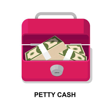 Petty Cash Icon Isolated On White Background Vector Illustration.