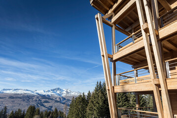 Chalet ossature bois montagne savoie france