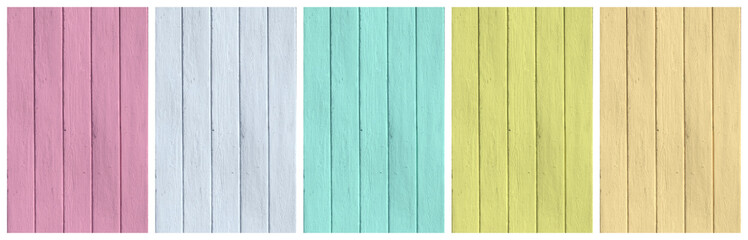 Plain Cover Background Set with colored wood planks surface - five 10:16 Images ( Size each: 2000 x 3200 ) - e.g. for book and ebook cover design or advertising
