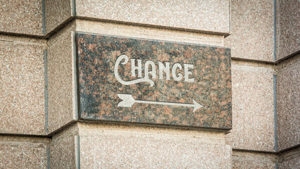 Street Sign to Chance