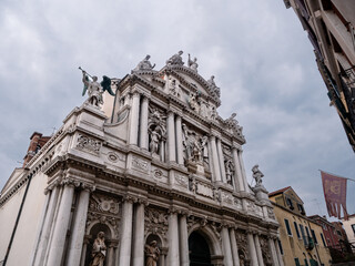 Fototapeta na wymiar Chiesa di Santa Maria di Giglio Church in San Marco, Venice, also called Santa Maria Zobenigo