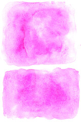 abstract watercolor hand drawn background.Pink color
