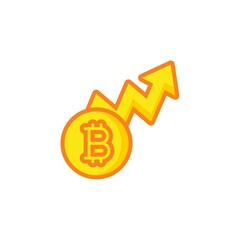 Fototapeta premium Icon logo mining crypto currency