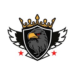 Obraz premium Design grafis golden tiger icon logo