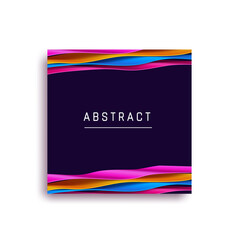 Abstract vector background in acidic, vibrant colors. Multicolor waves: neon pink, orange and blue. Template for notebook design, wallpaper for phone, desktop. colorful pattern