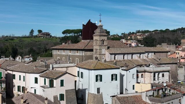 Il centro storico di Formello, paese vicino Roma.
Vista aerea di Formello, paese vicino Roma, Lazio, Italia.