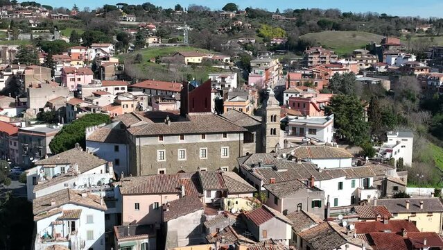Il centro storico di Formello, paese vicino Roma.
Vista aerea di Formello, paese vicino Roma, Lazio, Italia.