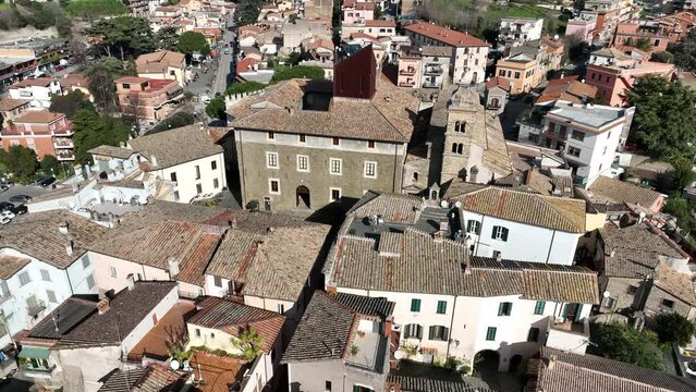 Il centro storico di Formello, paese vicino Roma.
Vista aerea di Formello, paese vicino Roma, Lazio, Italia.