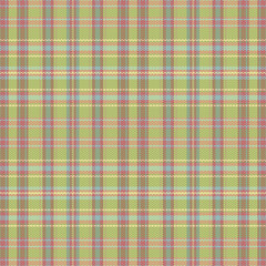 Seamless tartan plaid pattern background with pastel color.