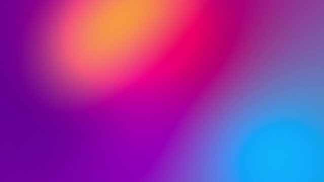 Moving Color neon gradient. Abstract blurred colors background. Holographic gradient rainbow loopable animation. Trendy fashion vibrant screensaver. Multicolored fluid. Yellow blue violet pink colors