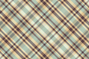 Seamless tartan plaid pattern background with pastel color.