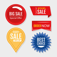 discount and sale labels