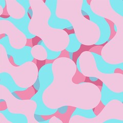 Fototapeta na wymiar blue pink color fluid art abstract background concept design vector illustration