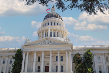 California state capitol building in Sacramento, California.