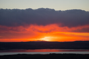 Obraz premium sunrise over the mountains