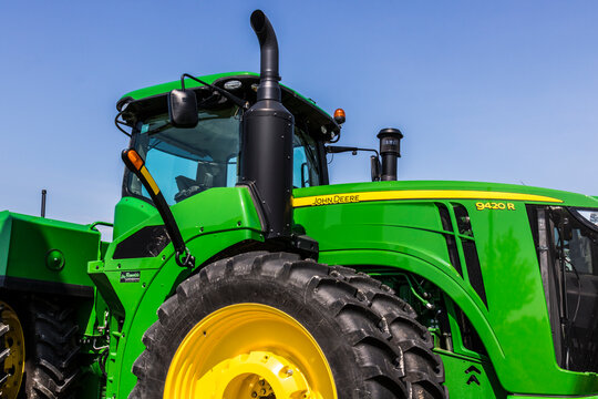 John Deere Dealership. Deere manufactures agricultural, construction, and forestry machinery.