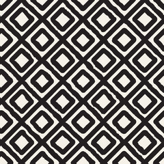 Vector seamless hand-painted pattern. Abstract decorative background with brush strokes. Monochrome hand-drawn texture.