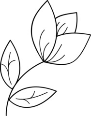 Vector flower illustration. Decorative element