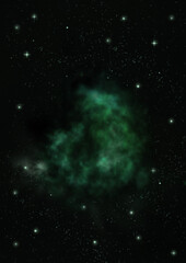 Small part of an infinite star field