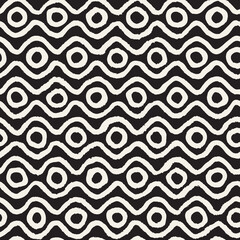 Vector seamless hand-painted pattern. Abstract decorative background with brush strokes. Monochrome hand-drawn texture.