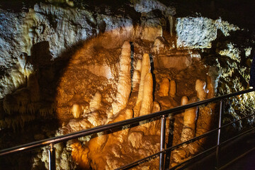 a beautiful and unusual large underground cave