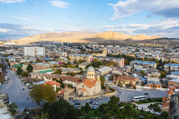 view of Gori, Georgia. Gori is principally known as the birthplace of Joseph Stalin