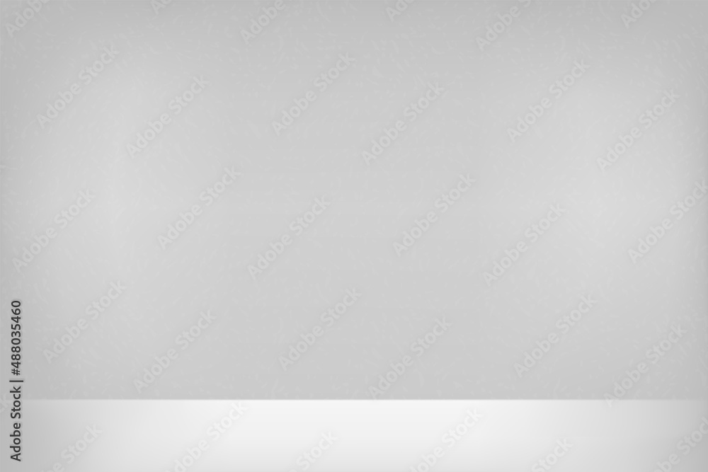 Poster white studio background. abstract empty room with soft light for product. simple grey neutral backdr
