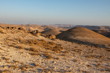 Landscape Judean Desert, near the Dead Sea. High quality photo - obrazy, fototapety, plakaty