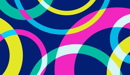 Obraz premium Colorful modern round shapes abstract background vector