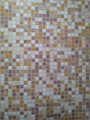 background of white and beige tiles in a small square randomly. High quality photo