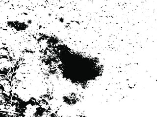 Rustic grunge vector texture with grain and stains. Abstract noise background. Weathered surface. Dirty and damaged. Detailed rough backdrop. Vector graphic illustration with transparent white. EPS10.