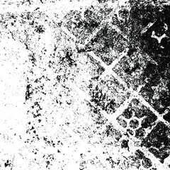 Rustic grunge vector texture with grain and stains. Abstract noise background. Weathered surface. Dirty and damaged. Detailed rough backdrop. Vector graphic illustration with transparent white. EPS10.