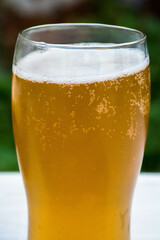 Craft beer with foam