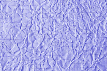 Texture of crumpled paper. Color very peri textured background from paper with cope space.