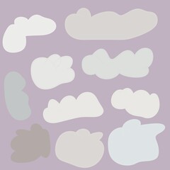 abstract clouds background illustration design pattern 