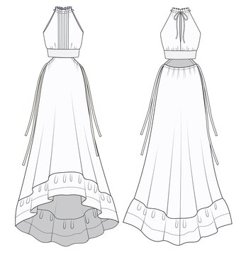 Fashion design sketches cheap of indian wedding dresses