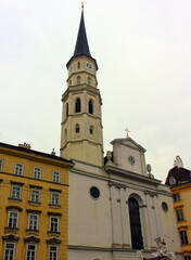 Fototapeta na wymiar Vienna. Austria. March 17, 2019. St. Michael's Church in the Austrian capital