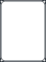 Obraz premium Vector border frame. Background or book page. Simple rectangular billboard, plaque, signboard or label 