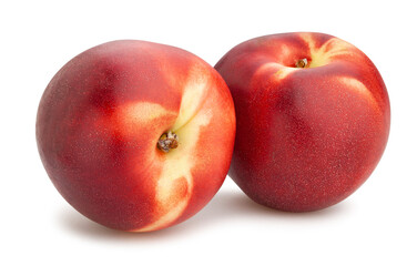 nectarine path isolated on white