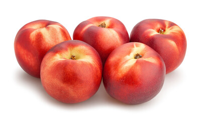 nectarine path isolated on white