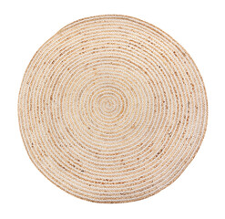 Fototapeta na wymiar round rug path isolated on white
