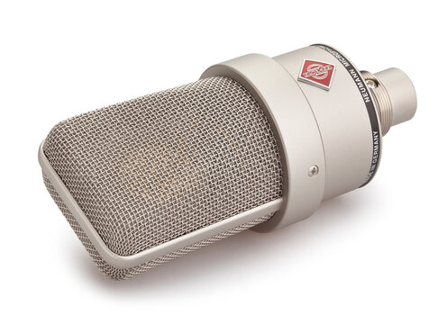neumann condenser microphone path isolated on white