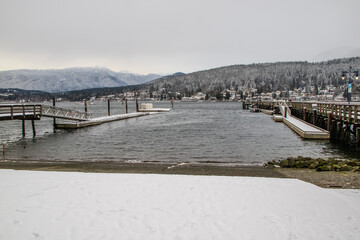 Pier no lago em VAncouver