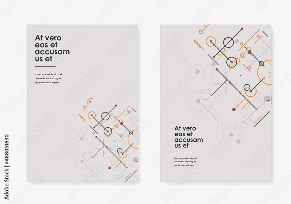 Aufkleber Round style symbol construction form. Cover network polygonal element. Vector texture design