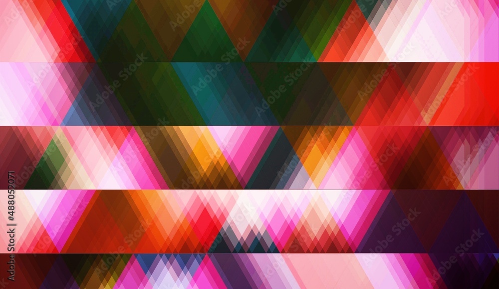 Poster abstract triangle mosaic gradient background. digital graphic artwork. creative graphic design for p