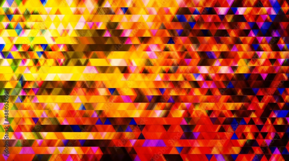 Poster abstract triangle mosaic gradient background. digital graphic artwork. creative graphic design for p
